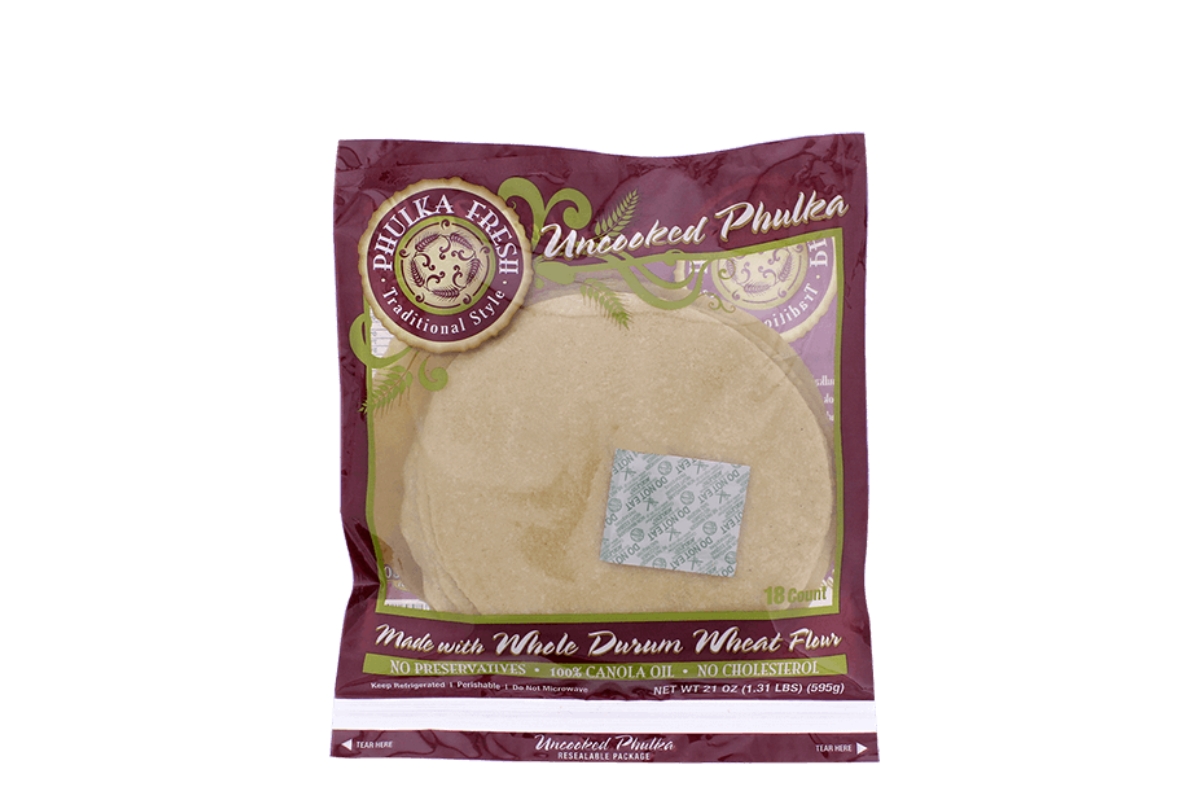 Phulka Fresh Uncooked Roti image