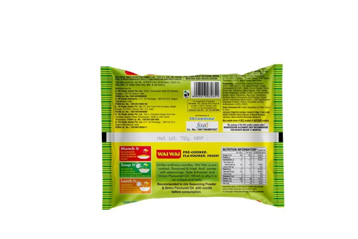 Wai Wai Veg Noodle image