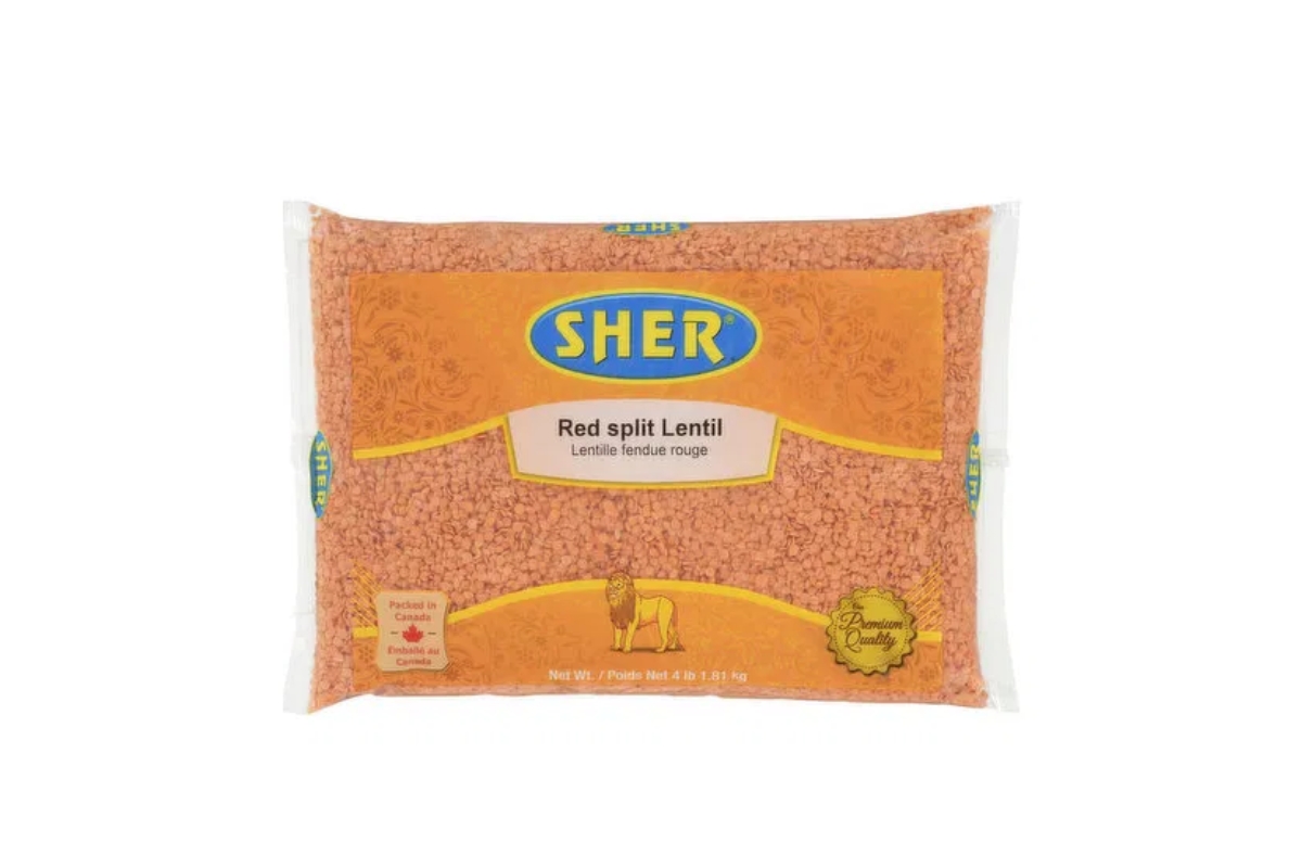 Sher Red Masoor Split image