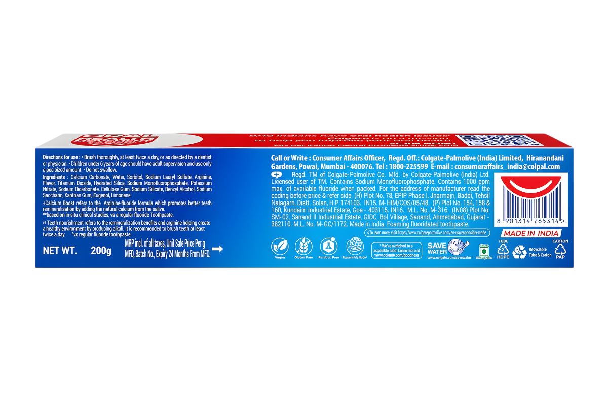 Colgate Toothpaste Strong Teeth (Calcium Boost) image