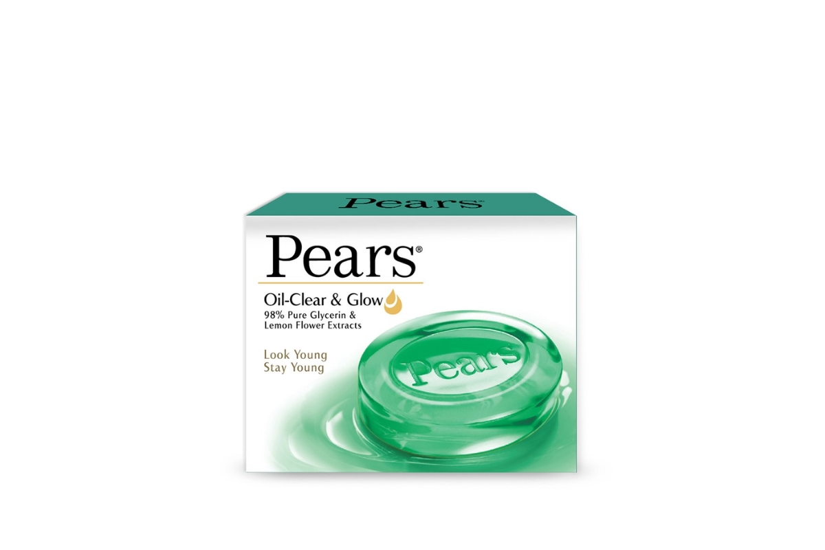 Pears Oil Clear & Glow Soap Bar (with Lemon flower extracts) image
