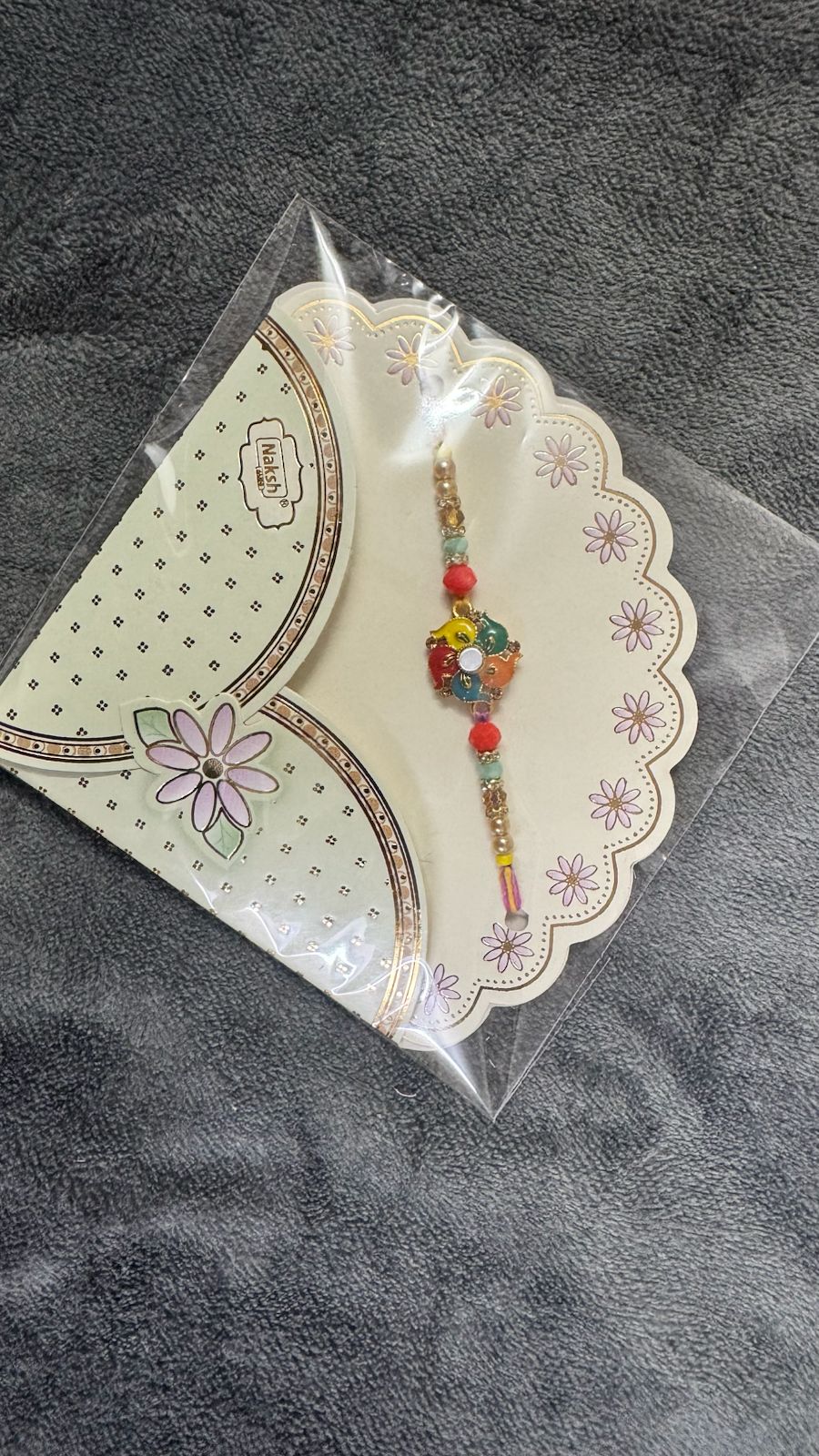 Colorful Beaded Rakhi for Raksha Bandhan