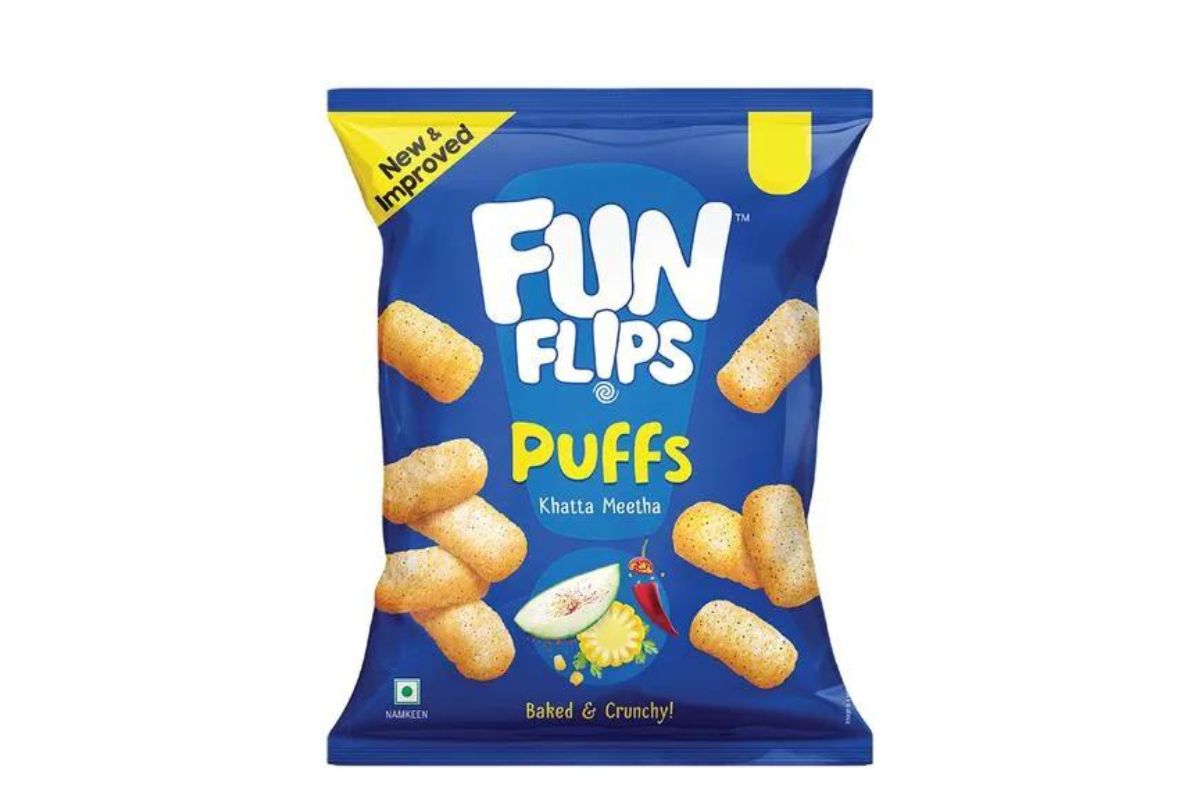 Funflips Khatta Meetha Corn Puffs image