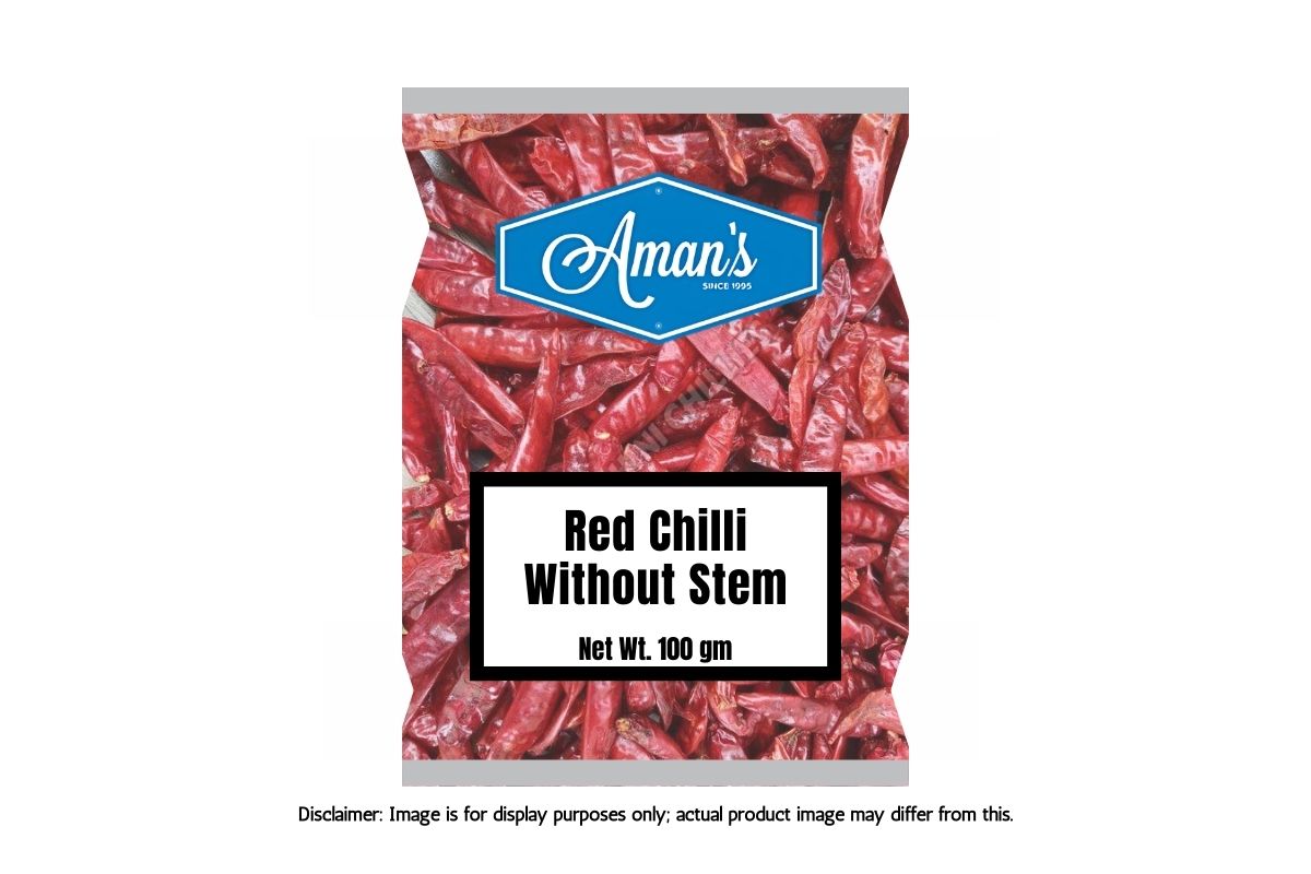 Aman's Red Chilli Whole with Stem image