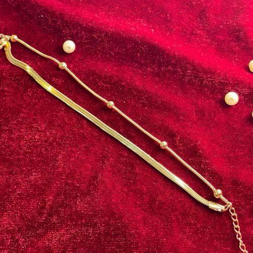 Beaded Bliss Beauty Layered Chain Bracelet image