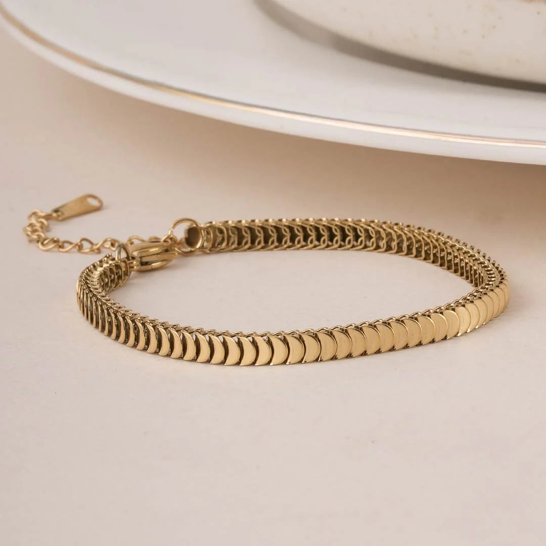 Classic Gold Snake Chain Bracelet image